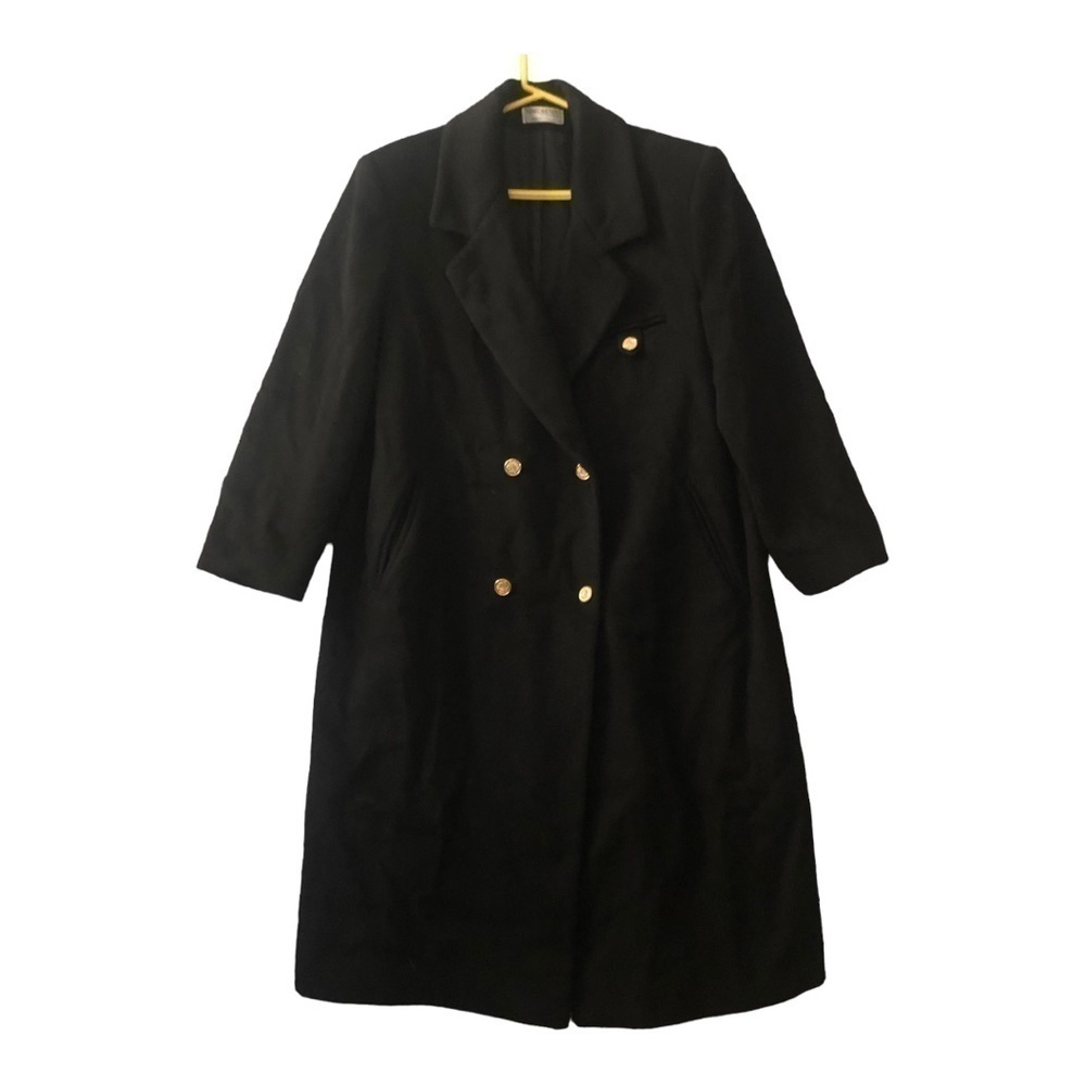 - Women’s Black Size 13/14 & 100 Wool Full Length Coat Mid Length